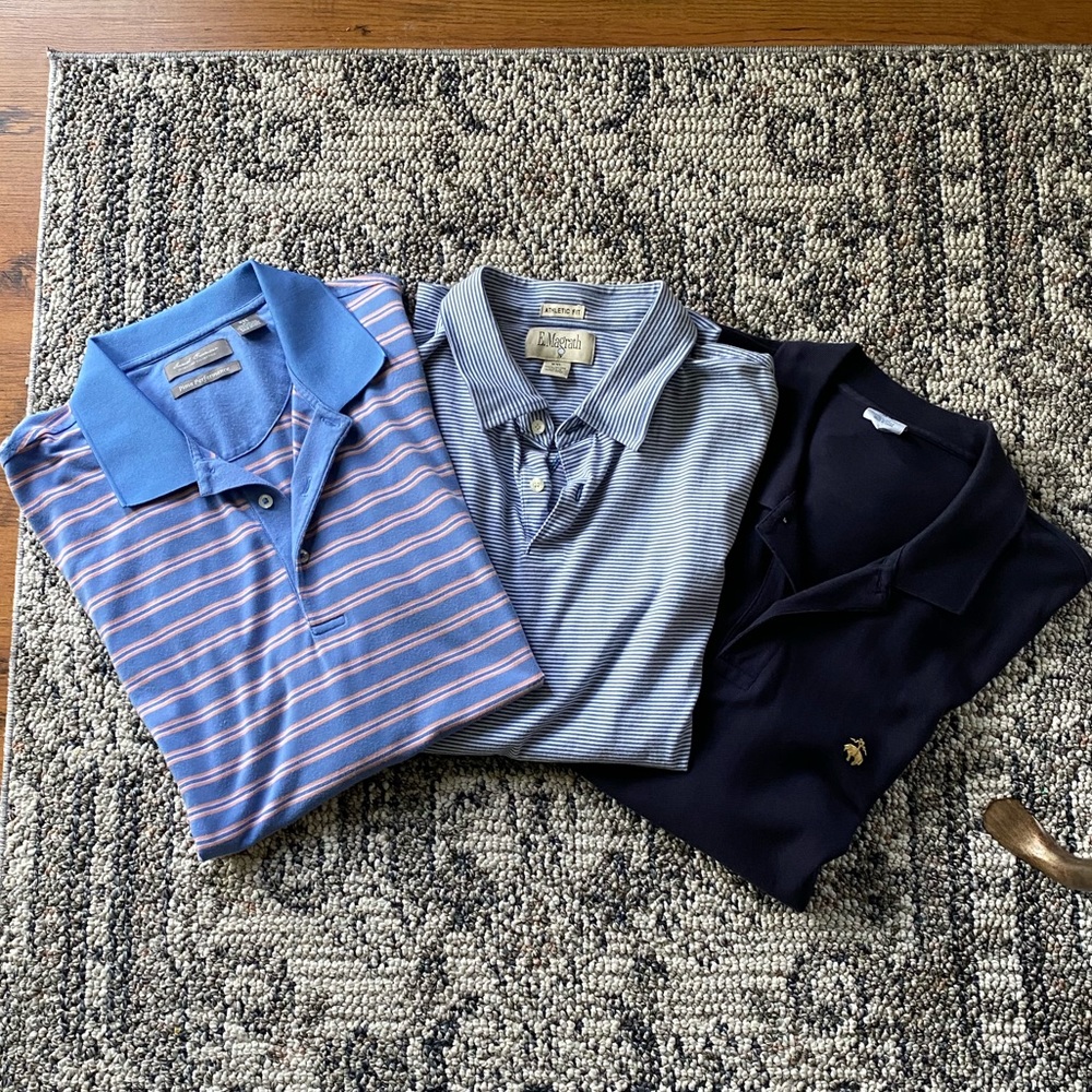 Pack of name brand XXL Polos! Daniel Crimeux, Ed McGrath, and Brooks Brothers!